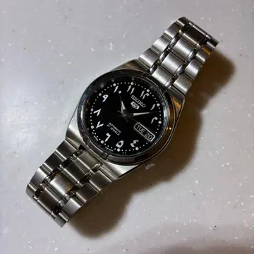 새상품급 SEIKO 5 아라빅 다이얼 해외 모델 후지와라 히로시