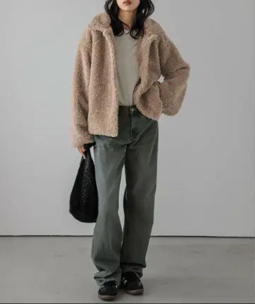 보아 자켓 브라운