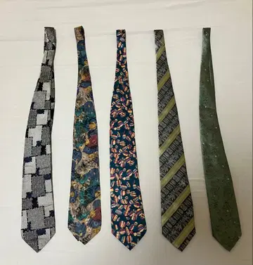 빈티지 넥타이 5개 세트