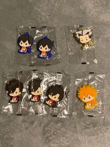 하이큐 태엽 마스코트 러버 세트