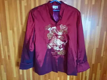 용 자수 차이나 자켓 XXXL 사이즈 홍콩 구매품