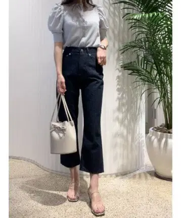 SNIDEL 스파클 시어 하프 슬리브 가디건