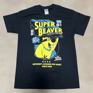M 사이즈 미착용품 SUPER BEAVER 27 Tour 2016 T셔츠