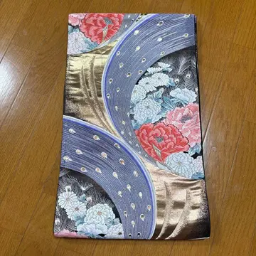 꽃무늬 부채 문양 후쿠로 오비