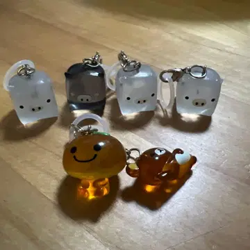 산엑스 메지루시 액세서리 마스코트 참 6개 세트