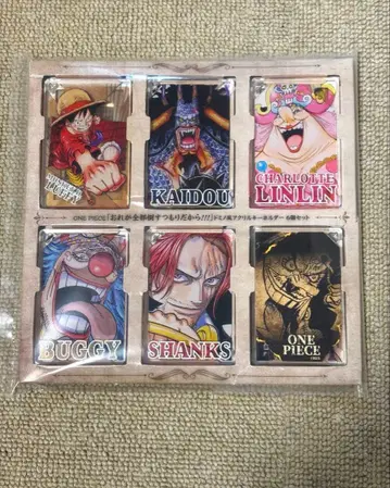 원피스 도미노풍 아크릴 키링 6개 세트