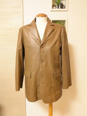 가죽 테일러드 자켓