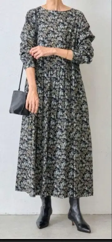 비어즐리 사라사 프린트 원피스