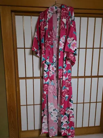 꽃무늬 핑크 유카타