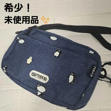 미사용품 OUTDOOR Suica 펜콜레 펭귄 패턴 숄더백