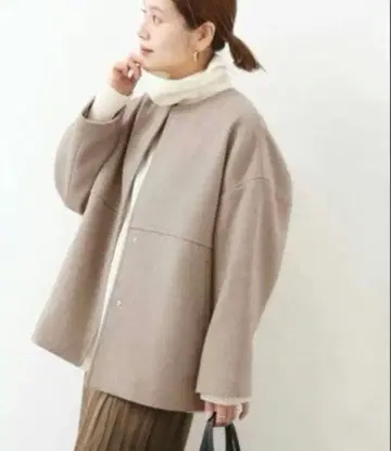 JOURNAL STANDARD 슈퍼 140 비버 노카라 숏코트