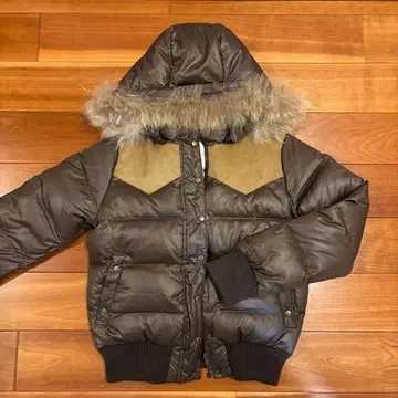 BearUSA 퍼 다운 자켓 브라운