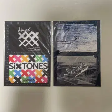 SixTONES 투어 스티커 2장 세트 미개봉품