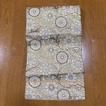 나고야 오비 골드 컬러 꽃무늬