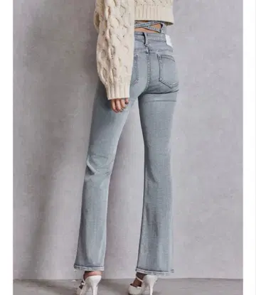 NEW 하이웨스트 BACK 크로스 플레어 팬츠 S