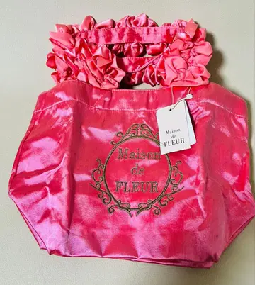 [ 미사용 택 포함 ] Maison de FLEUR 핑크 핸드백 F