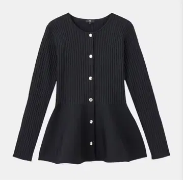 PLST 홀 가먼트 플럼 가디건