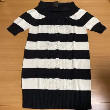 택 포함 새상품 브라우니비 니트 원피스 튜닉 7980엔