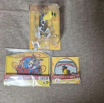 톰과 제리 제일복권 피규어 스티커 캔 컬렉션