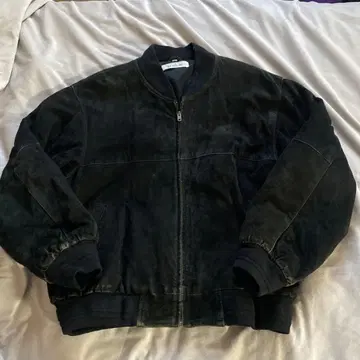 90s 스웨이드 집업 점퍼 ma1