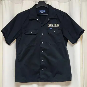 컨디션 최상! 아이언 하트 반팔 워크 셔츠 M IRON HEART