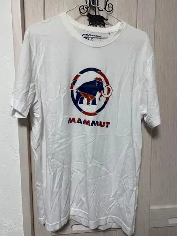 MAMMUT 로고 T셔츠 XL 화이트