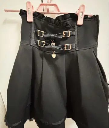 LIZLISA 2단 리본 벨트 치마바지