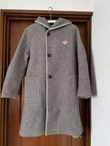 단톤 울 모사 후드 코트 브라운