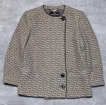 [ SALE ] 트위드 자켓 하운드투스 골드 참 레트로 y2k