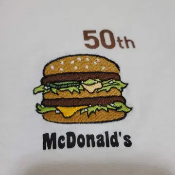 새상품급 유니클로x맥도날드 콜라보 빅맥 50주년 맥도날드 T셔츠