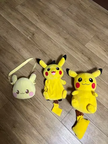 피카츄 봉제 인형 백팩