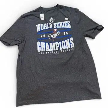 월드 시리즈 챔피온 다저스 2025 티셔츠 그레이 XL