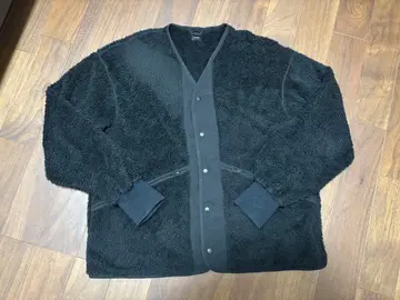 RHYTHR 플리스 자켓 블랙 리즐 보아