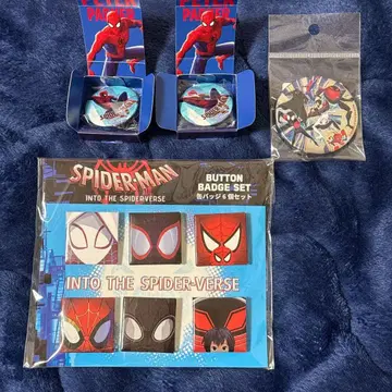 스파이더버스 굿즈 캔뱃지 마블 스파이더맨 미야노 마모루