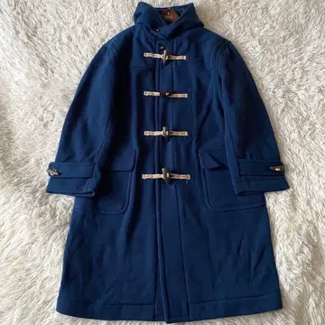 [ 컨디션 최상 ] Kent 헤링본 더플 코트 무어 브룩 블루 L