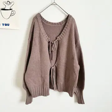 프릭스스토어 케이블 벌룬 슬리브 니트 스웨터 레이온