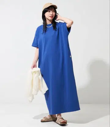 프릭스스토어 WEB 한정판 USA 코튼 빅 실루엣 T셔츠 원피스