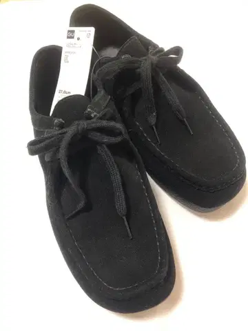 GU 블랙 스웨이드 모카신 27.0cm