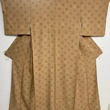 고급 시보리 코몬 꽃과 새 패턴 기모노 스키 구락부 444