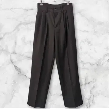 me+em select 미밈셀렉 하이웨스트 턱 와이드 팬츠