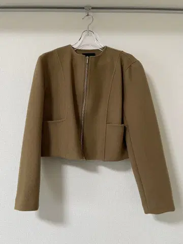 [미사용 새상품] 아뉴앙스 울 노카라 자켓