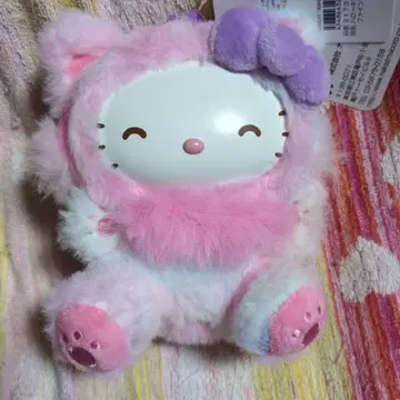 레인보우 키티 파인 페이스 캣 산리오 마스코트 핑크