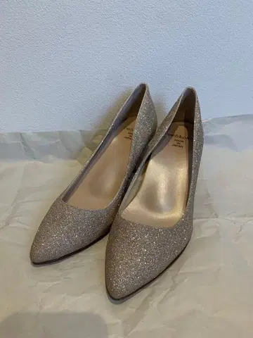 [ used ] velikoko 락친키레 신발 플라티나 글리터 24cm