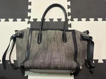 [ FOXEY ] 그레이 토트백 원단과 가죽