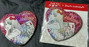 이토 준지 산리오 키티 콜라보 캔뱃지 토미에