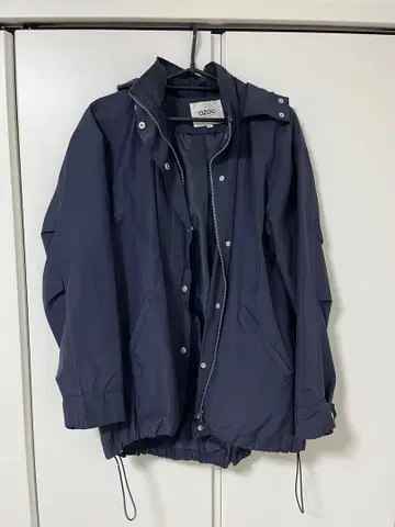 OZOC 네이비 후드 부착 자켓 38