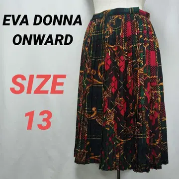 EVA DONNA ONWARD 온워드 카시야마 플리츠 스커트 고딕 패턴