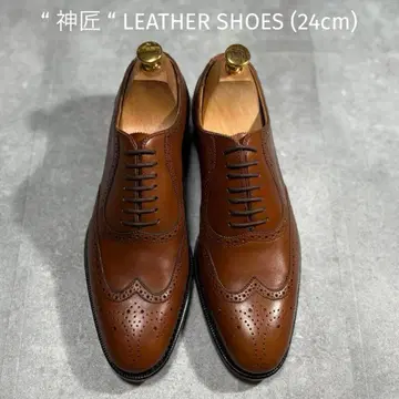 [ 미사용 새상품 ] 신장 심쇼 윙팁 비즈니스 슈즈 24cm