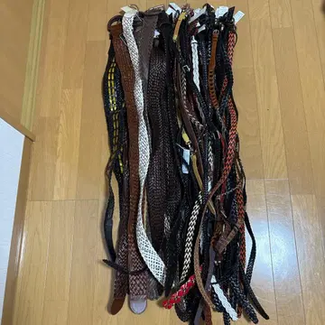 [ 낱개 판매 가능 ] 합성 피혁, 재생 가죽 벨트 45개 묶음 판매