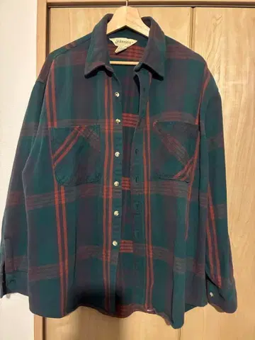 1980's ST JOHN'S BAY USA제 뱀 무늬 플란넬 셔츠